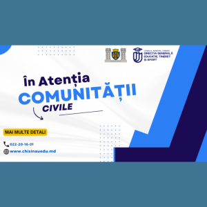 În atenția comunității civile