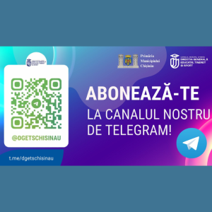 Abonează-te la canalul nostru de TELEGRAM și fii parte a comunității Direcției Generale Educație, Tineret și Sport!