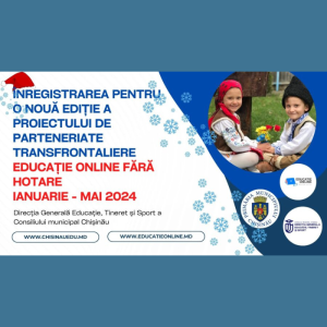 Noua ediție de parteneriate transfrontaliere Educație Online Fără Hotare 2023-2024 februarie – mai 2024