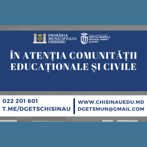 În atenția comunității educaționale și civile