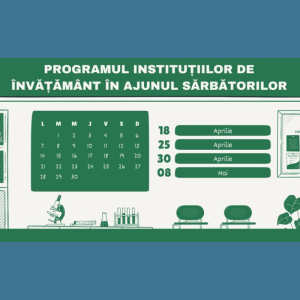 Programul instituțiilor de învățământ în ajunul sărbătorilor
